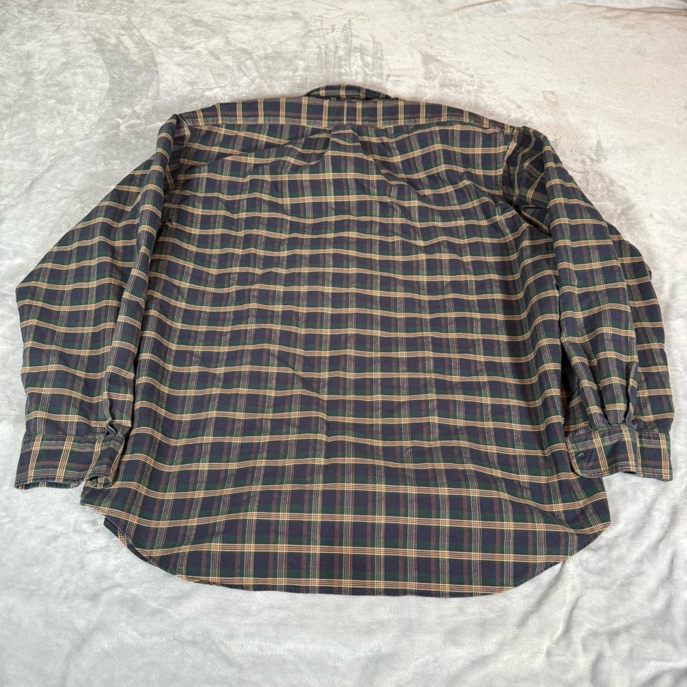Vintage Polo Ralph Lauren Plaid Long Sleeve Button Shirt Mens XL Oversized Y2K - Picture 5 of 8